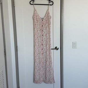 Ganni Georgette Floral Maxi Dress